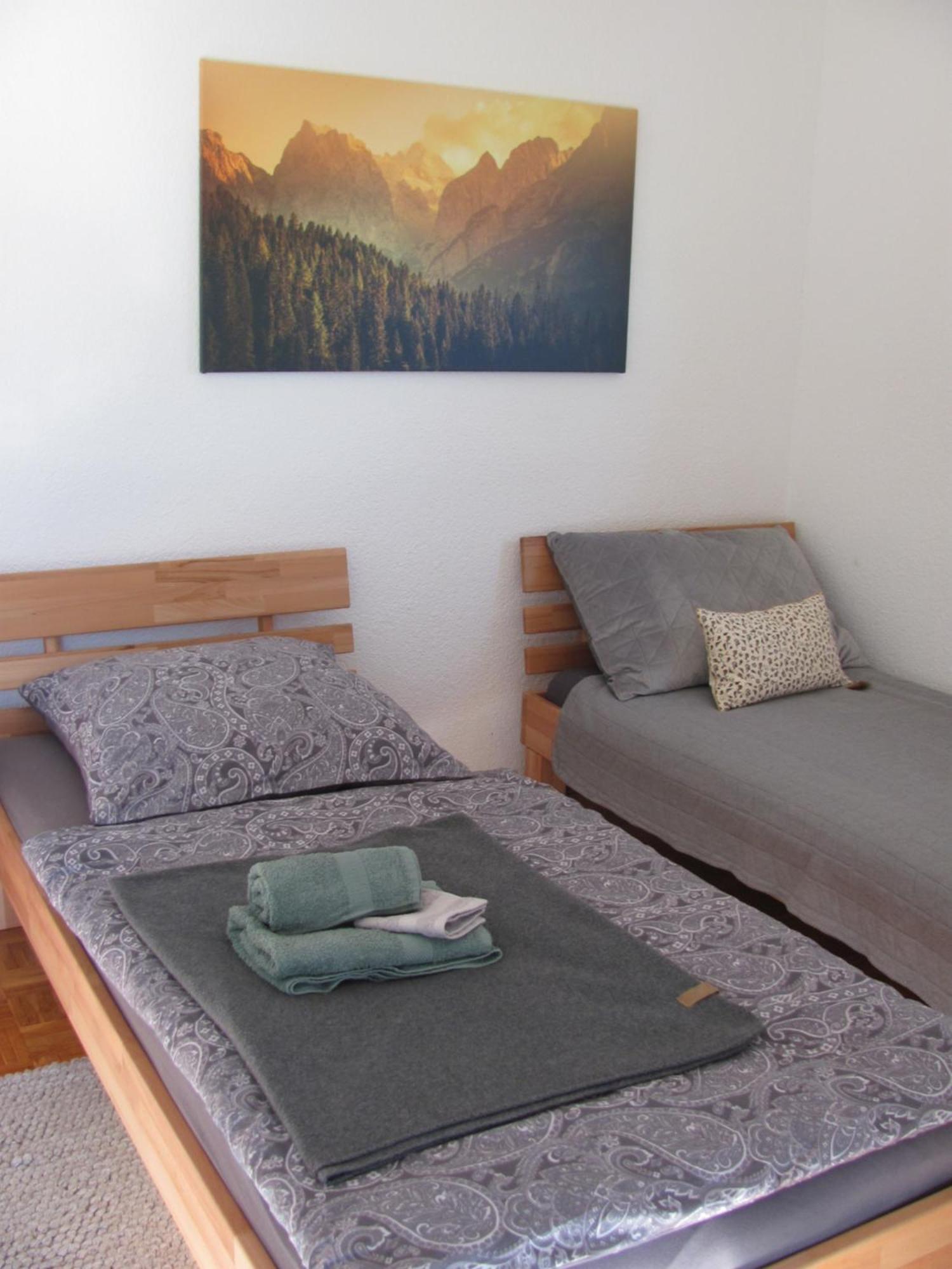 #1Gemuetliches Ruhiges Sonniges Balkonzimmer Mit Gemeinschaftsbad W-Lan Airport Nah Late Night Check In Haus Nr 9,5 Trunkelsberg Eksteriør bilde